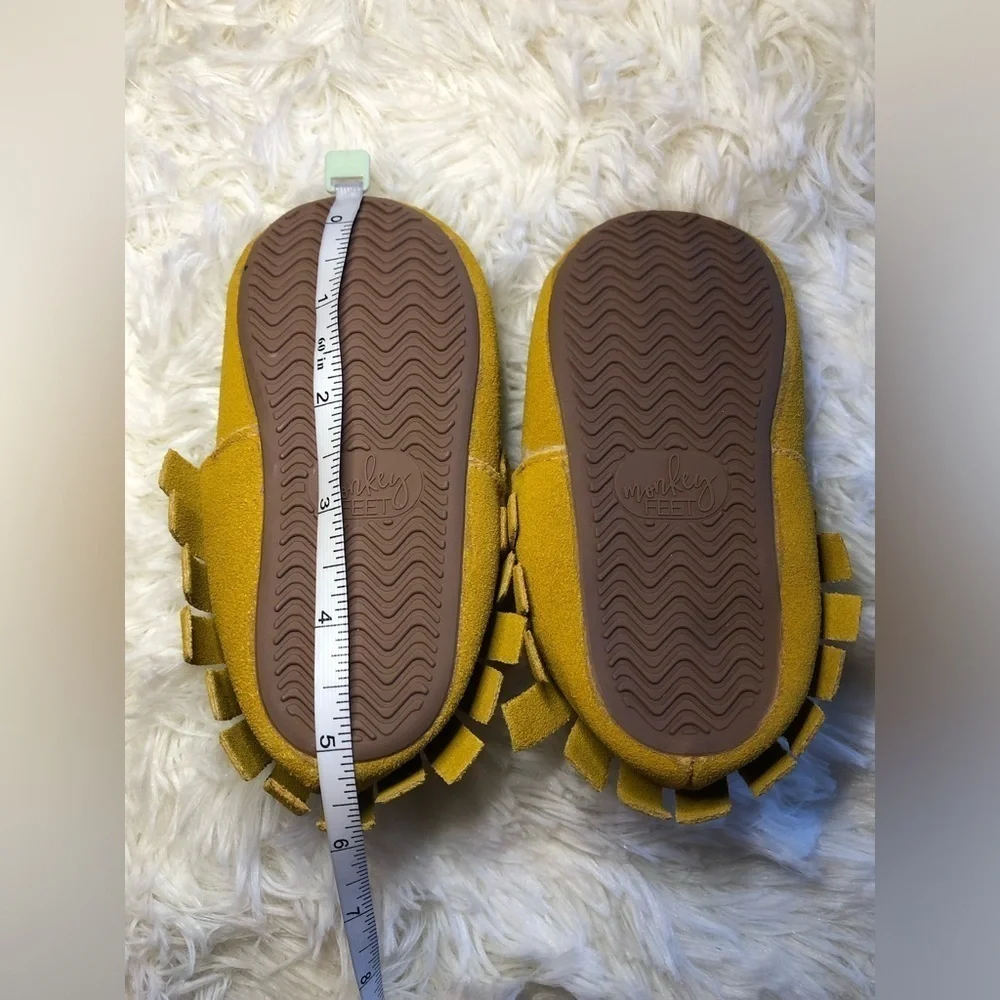 Monkey feet Yellow Bow Kids Shoes - Picture 14 of 16